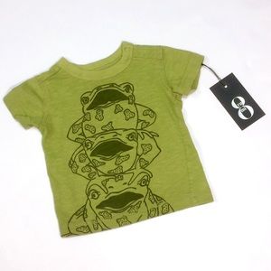 Tea Collection Baby Shirt with Frogs